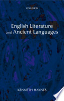 English literature and ancient languages /