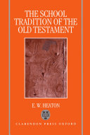 The school tradition of the Old Testament : the Bampton lectures for 1994 /