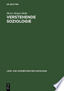 Verstehende Soziologie : Lehrbuch /