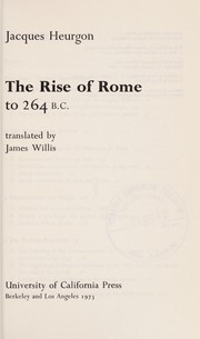 The rise of Rome to 264 B.C. / Translated by James Willis.