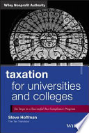 Taxation for universities and colleges six steps to a successful tax compliance program /