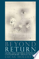 Beyond return : genre and cultural politics in contemporary French fiction /