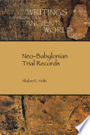 Neo-Babylonian trial records /