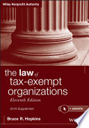 The law of tax-exempt organizations. Bruce R. Hopkins.