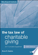 The tax law of charitable giving. Bruce R. Hopkins.