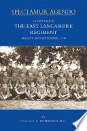 1st Battalion The East Lancashire Regiment : August and September 1914.