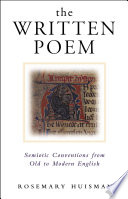 The written poem : semiotic conventions from Old to modern English /