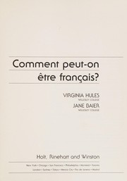 Comment peut-on être français? /