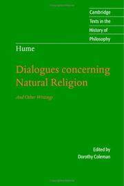 Dialogues concerning natural religion and other writings /