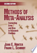 Methods of meta-analysis : correcting error and bias in research findings /