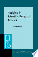 Hedging in scientific research articles /