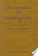 Declarations of independency in eighteenth-century American autobiography /