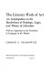 The literary work of art ; an investigation on the borderlines of ontology, logic, and theory of literature /