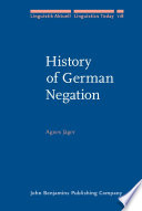 History of German negation /