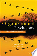 Organizational psychology : a scientist-practitioner approach / Steve M. Jex and Thomas W. Britt.