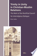 Trinity in unity in Christian-Muslim relations : the work of the Pontifical Council for Interreligious Dialogue /