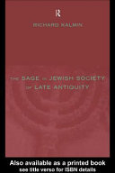 The sage in Jewish society of late antiquity /