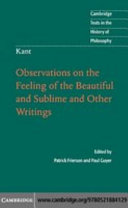 Immanuel Kant : Observations on the feeling of the beautiful and sublime and other writings /