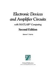 Electronic devices and amplifier circuits with MATLAB® computing /