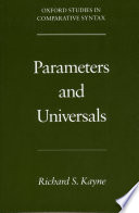 Parameters and universals / Richard S. Kayne.