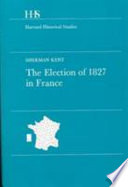 The election of 1827 in France /