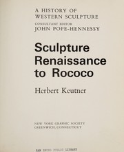 Sculpture: Renaissance to rococo /