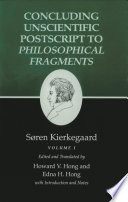 Concluding unscientific postscript to Philosophical fragments.