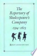 The repertory of Shakespeare's company, 1594-1613 /