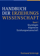 Handbuch der Erziehungswissenschaft.