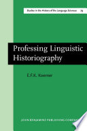 Professing linguistic historiography