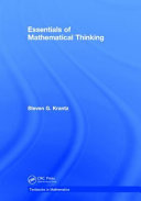 Essentials of mathematical thinking /