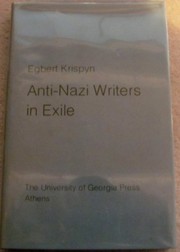 Anti-Nazi writers in exile /