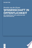 Wissenschaft in Öffentlichkeit : die Wissenschaft des Judentums und ihre Zeitschriften /