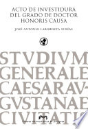 Acto de investidura del grado de Doctor Honoris Causa de Jose Antonio Labordeta /