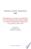 Desarrollo, deuda y comercio : un testimonio historico sobre la crisis economica mexicana y el ajuste, 1983-1993 /