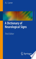 A dictionary of neurological signs /