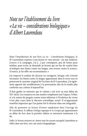 La vie-- considérations biologiques / Albert Laurendeau ; présentation de Marcel Sylvestre.