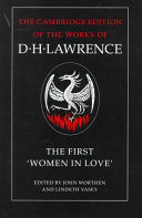 The first 'Women in love' / D.H. Lawrence ; edited by John Worthen and Lindeth Vasey.