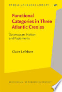 Functional categories in three Atlantic creoles : Saramaccan, Haitian and Papiamentu /