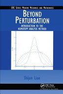 Beyond perturbation : introduction to the homotopy analysis method /
