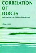 Correlation of forces : an analysis of Marxist-Leninist concepts /