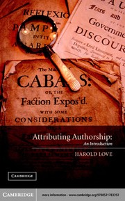 Attributing authorship : an introduction /