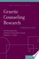 Genetic counseling research : a practical guide /