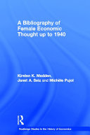 A bibliography of female economic thought to 1940 /