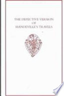 The defective version of Mandeville's travels / edited by M.C. Seymour.