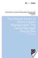 The human factor in social capital management : the owner-manager perspective /