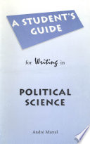 A student's guide for writing in political science /