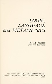 Logic, language, and metaphysics /