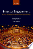 Investor engagement : investors and management practice under shareholder value /