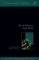 Fiscal reforms that work / C. John McDermott, Robert F. Wescott.